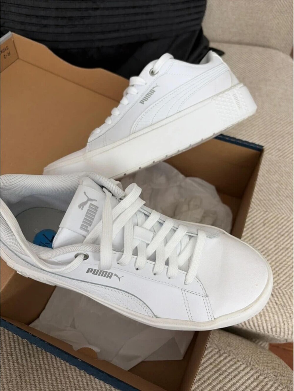 Puma White Classic Woman's Sneakers